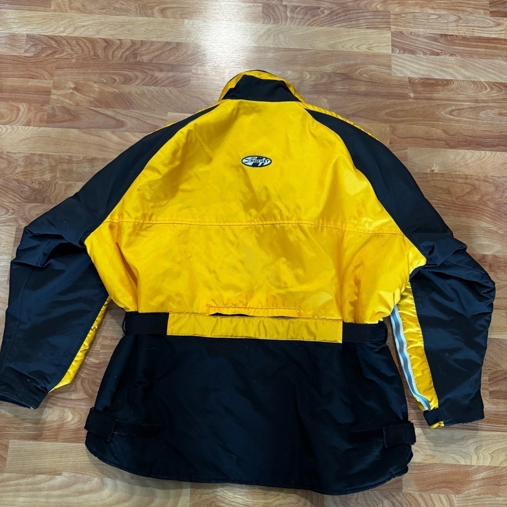 Vintage Joe Rocket Ballistic Black/Yellow Winter Snow Jacket Light Speed Mens XL - Picture 11 of 16